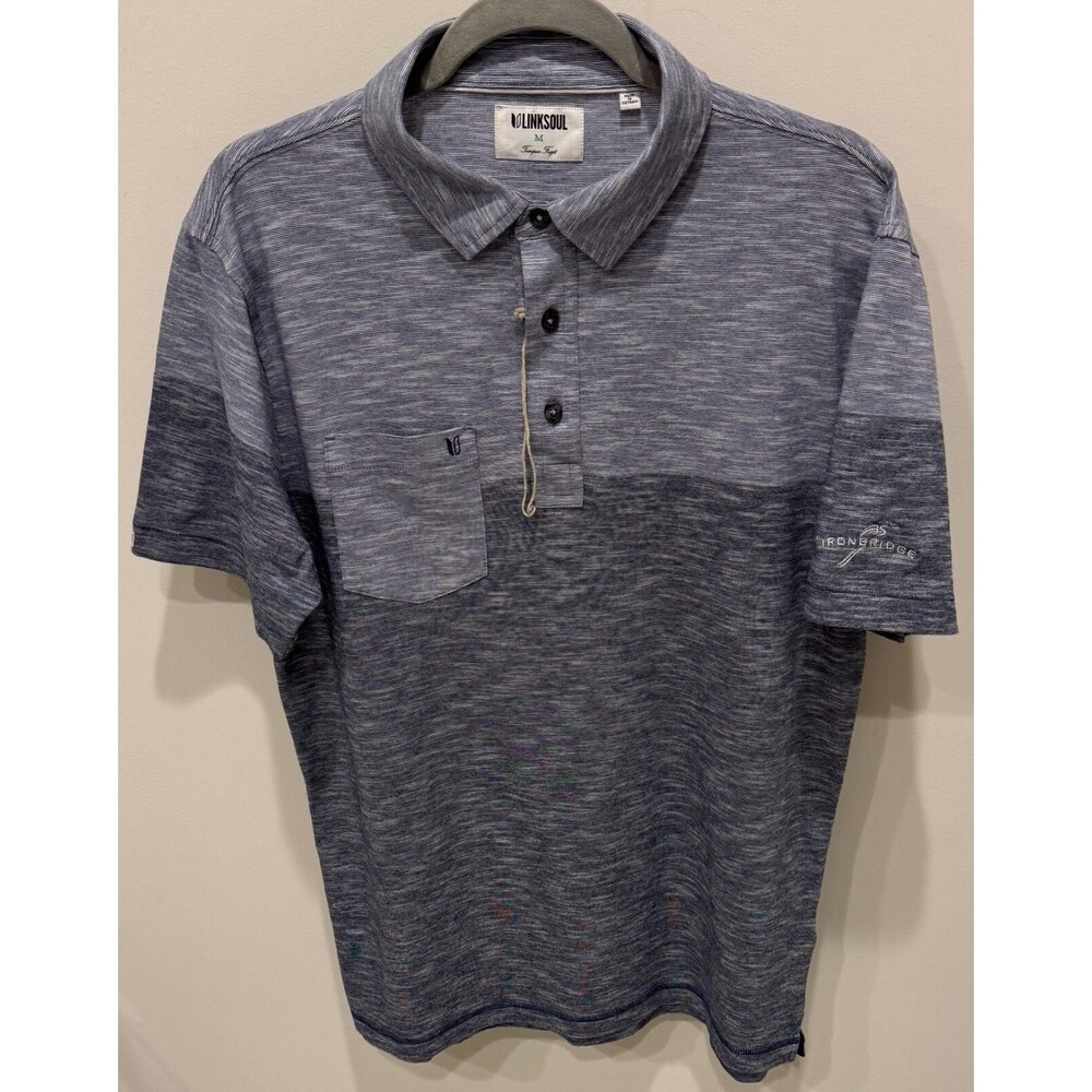 Ironbridge Golf Club - Linksoul Golf Shirt - Men's Size Medium - NEW - Gray